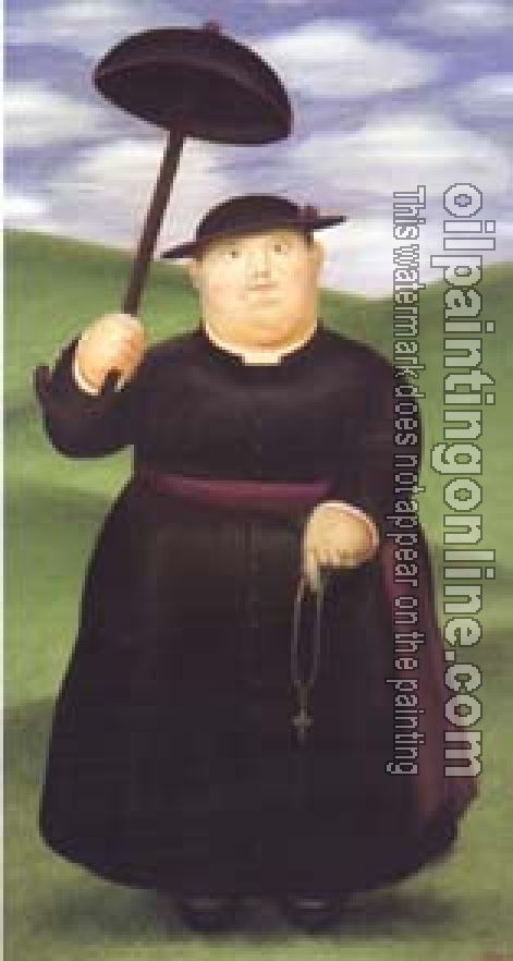 Botero, Fernando - Abstract oil painting.